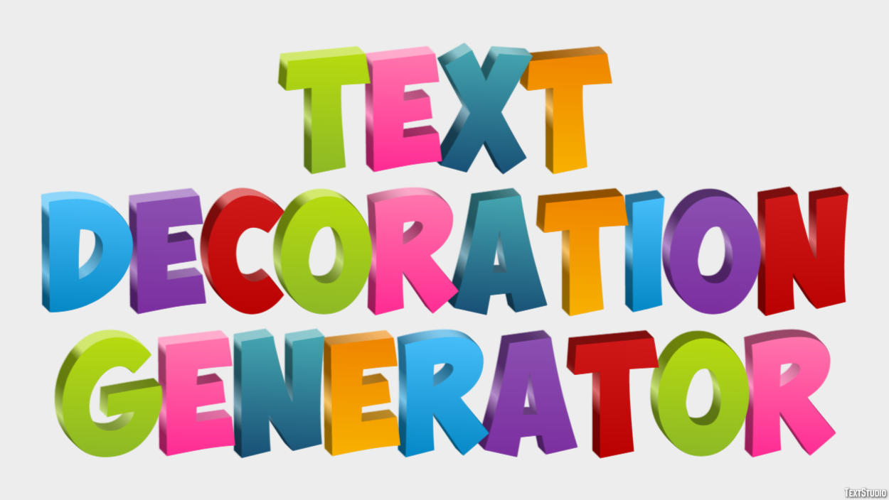 Text Decoration Generator テキスト効果