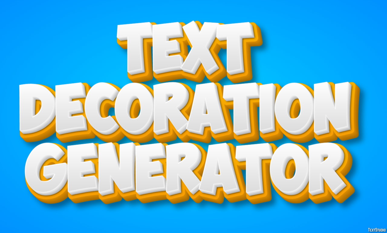 Text Decoration Generator テキスト効果