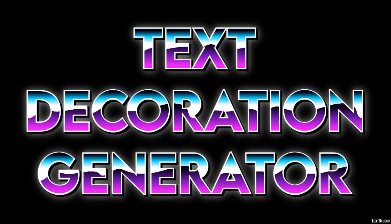 Text Decoration Generator テキスト効果