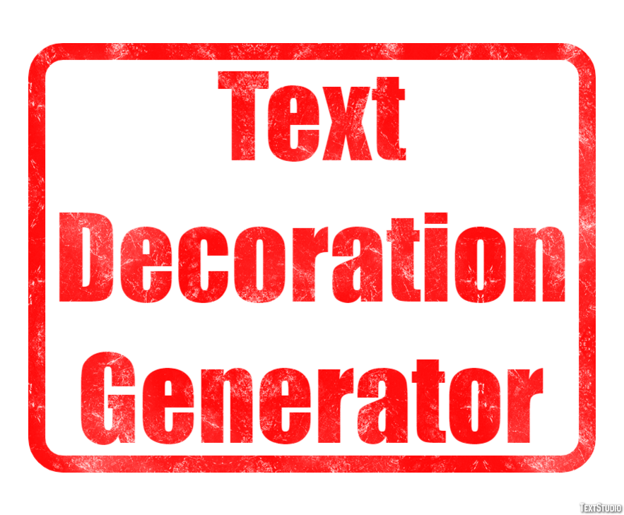 Text Decoration Generator テキスト効果