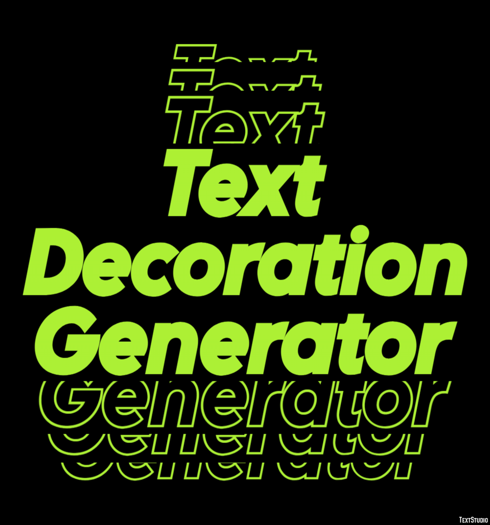 Text Decoration Generator テキスト効果