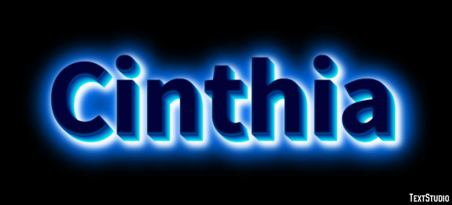 Cinthia Tekst Effect