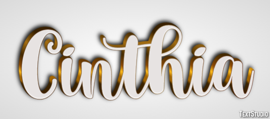 Cinthia Text effect