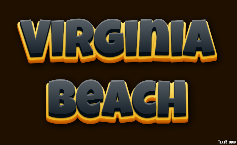 Virginia Beach Texteffekt