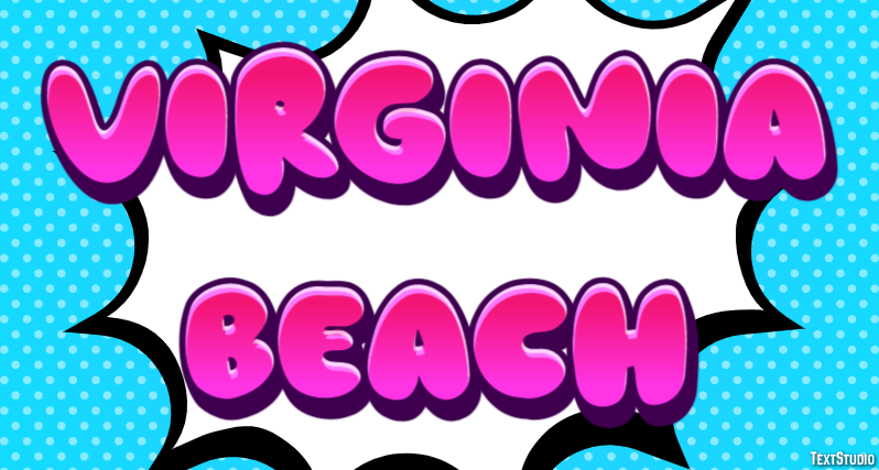 Virginia Beach Texteffekt