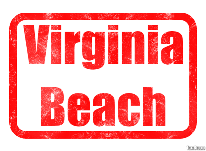 Virginia Beach Texteffekt