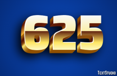 625 Text effect