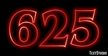 625 Text effect
