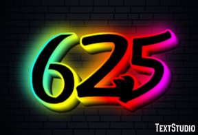625 Text Effect