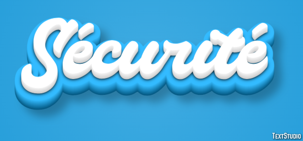 Sécurité Text effect