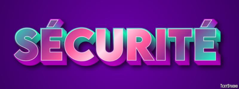 Sécurité Text effect