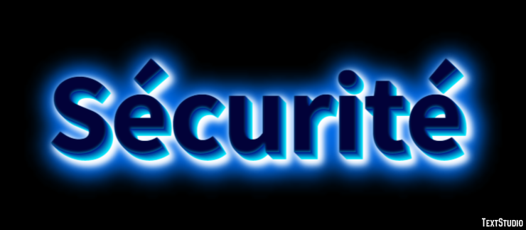 Sécurité Text effect