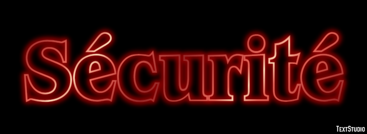 Sécurité Text effect