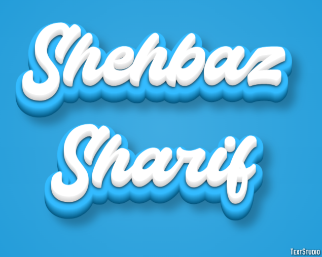Shehbaz Sharif Text Effect