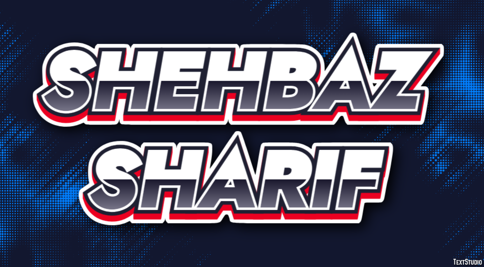 Shehbaz Sharif Text Effect