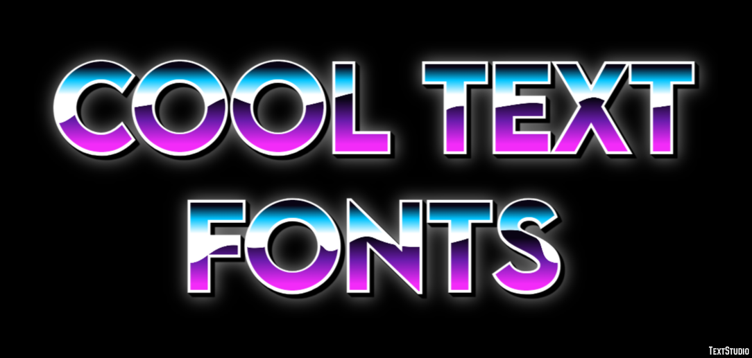 Cool Text Fonts Tekst Effect