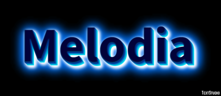 Melodia Efeito de texto