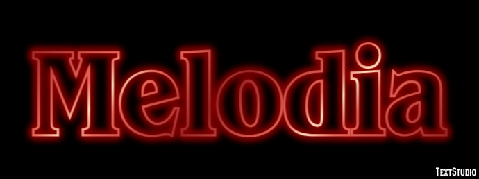 Melodia Efeito de texto