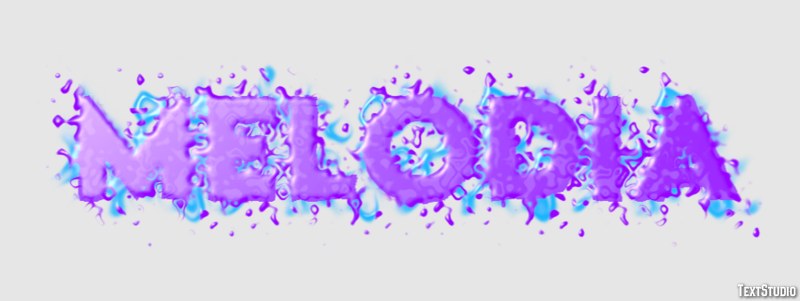 Melodia Efeito do texto