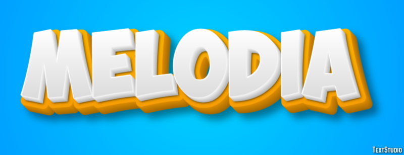 Melodia Efeito de texto