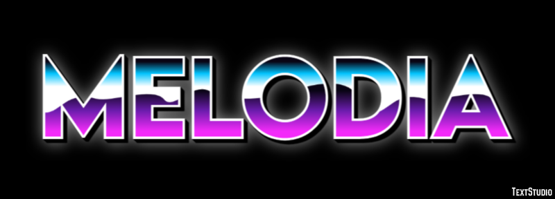 Melodia Efeito de texto