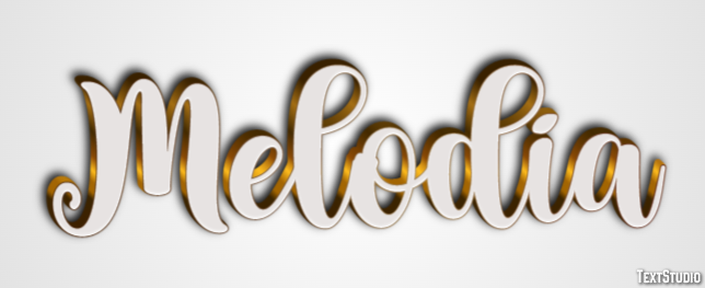 Melodia Efeito do texto