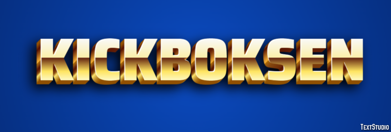 Kickboksen Tekst Effect
