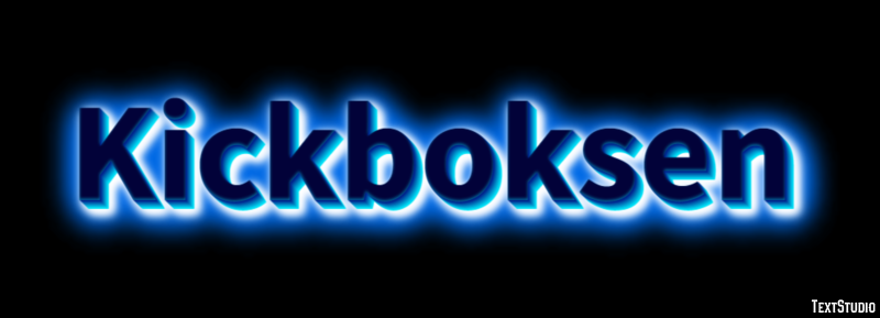 Kickboksen Tekst Effect