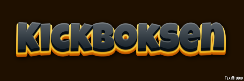 Kickboksen Tekst Effect