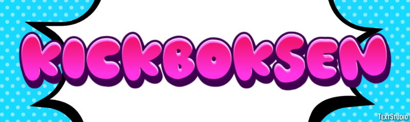 Kickboksen Texteffekt