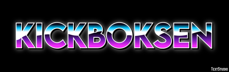 Kickboksen Texteffekt