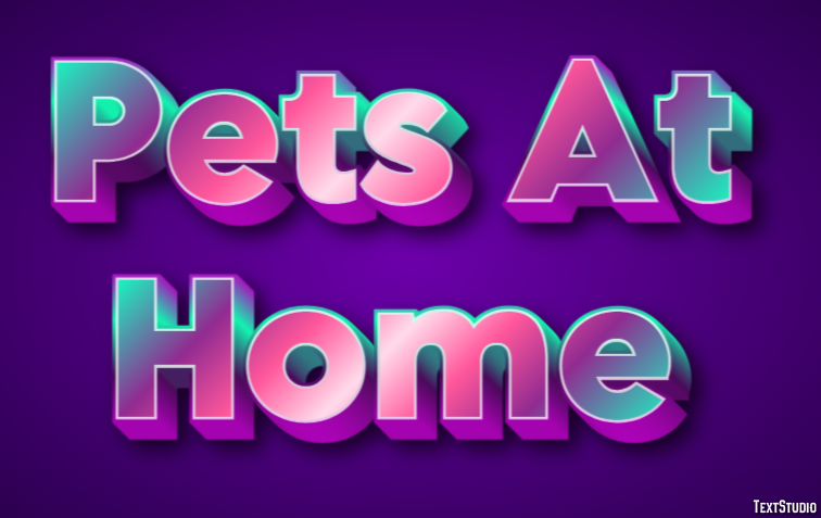 Pets At Home Text effect