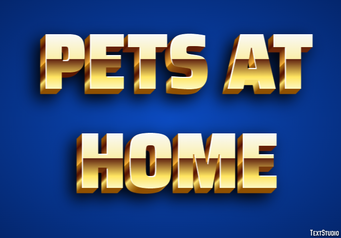 Pets At Home Text effect