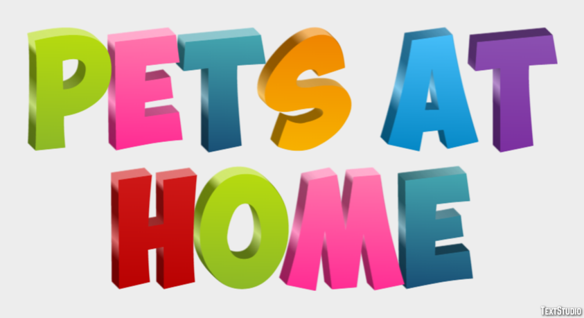 Pets At Home Efeito de texto