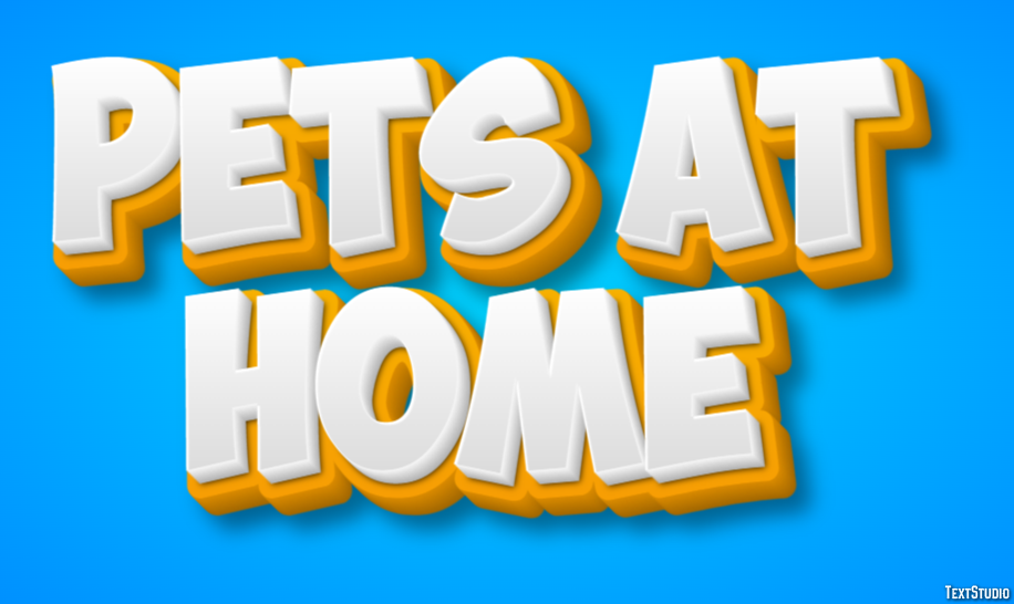 Pets At Home Efeito de texto