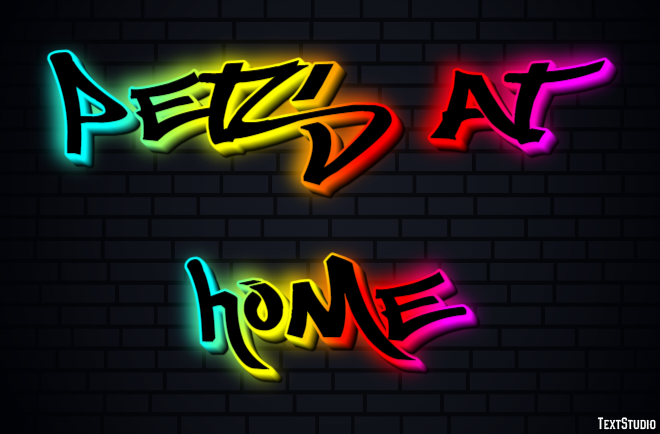 Pets At Home Text effect