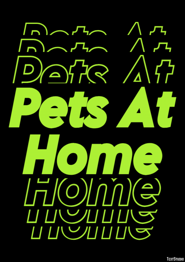 Pets At Home Efeito de texto