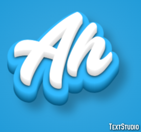 Ah Text effect