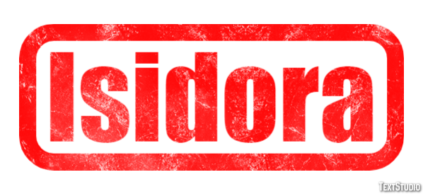 Isidora Efecto de texto