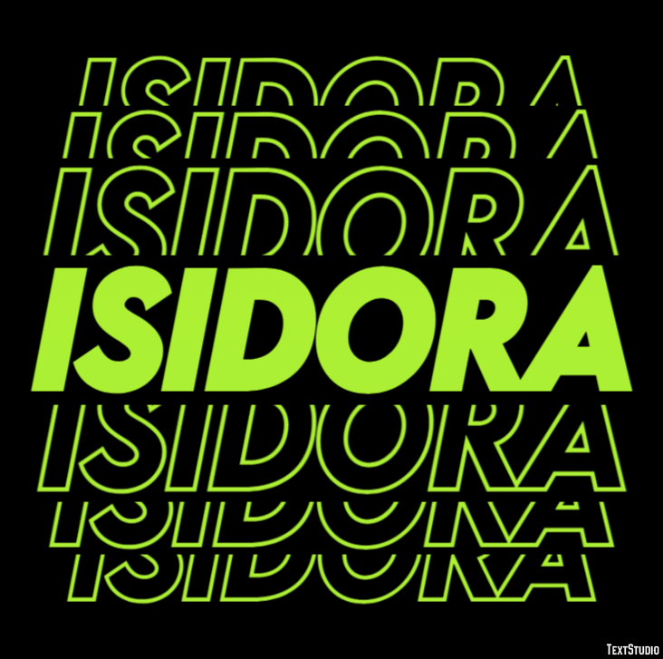 Isidora Efecto de Texto