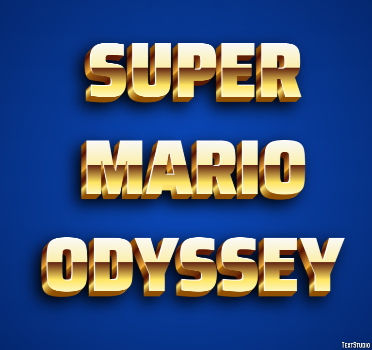 Super Mario Odyssey Texteffekt