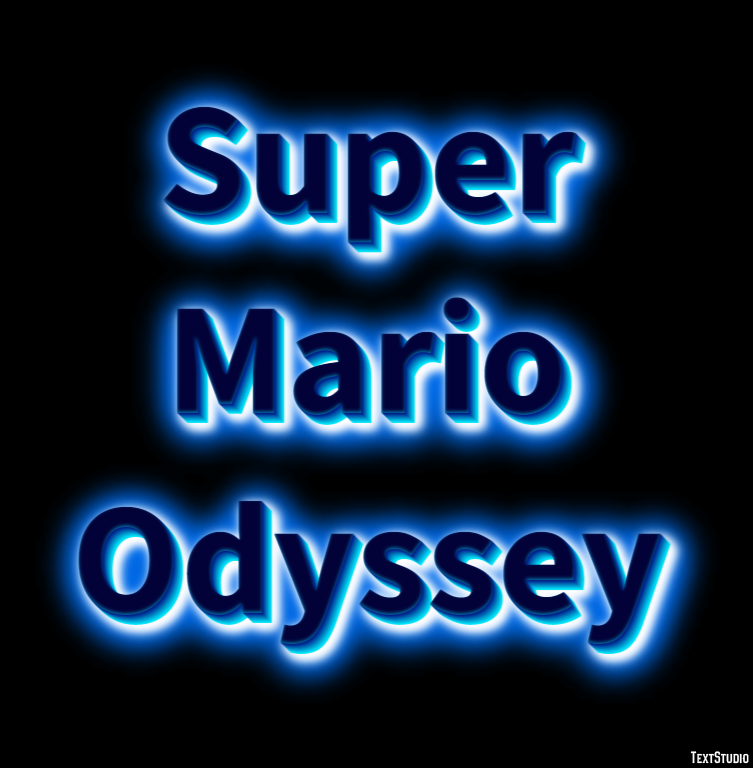 Super Mario Odyssey Effetto testo