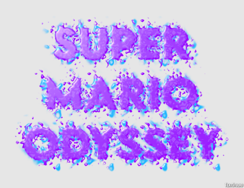 Super Mario Odyssey Effetto testo
