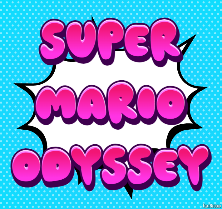 Super Mario Odyssey Effetto testo