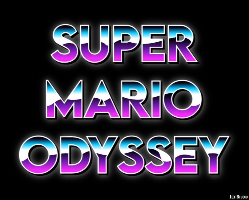 Super Mario Odyssey Effetto testo