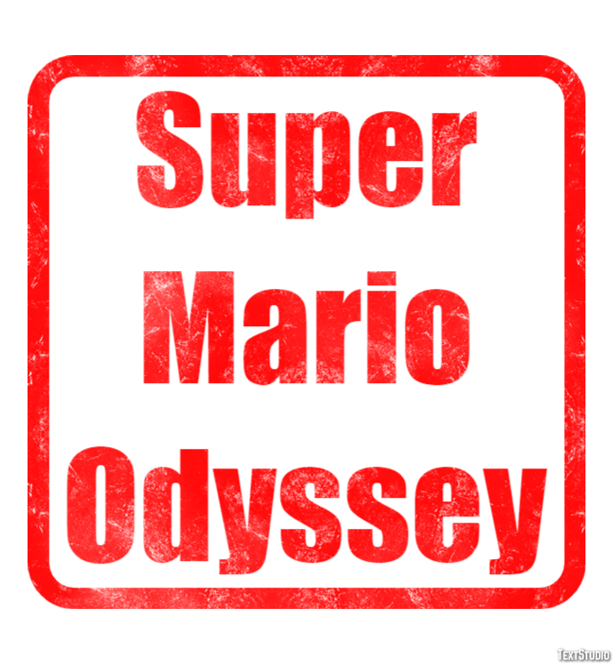 Super Mario Odyssey Effetto testo