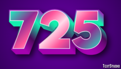 725 Text Effect