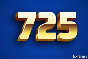725 Text Effect