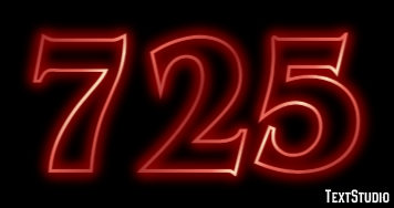 725 Text Effect