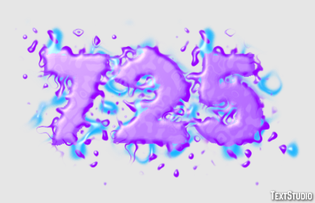 725 Efecto de Texto